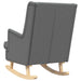 Scaun balansoar Gri închis 62 x 80 x 85 cm țesătură - WALTI WALTI