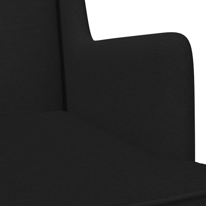 Scaun balansoar Negru 62 x 80 x 85 cm țesătură - WALTI WALTI