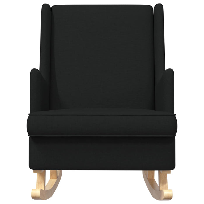 Scaun balansoar Negru 62 x 80 x 85 cm țesătură - WALTI WALTI