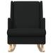 Scaun balansoar Negru 62 x 80 x 85 cm țesătură - WALTI WALTI