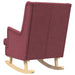 Scaun balansoar Roșu Vin 62 x 80 x 85 cm țesătură - WALTI WALTI