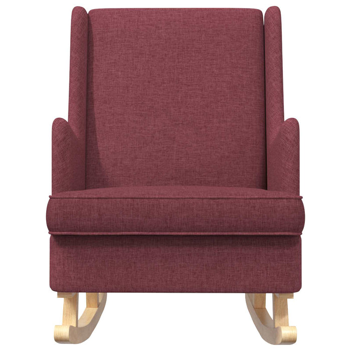 Scaun balansoar Roșu Vin 62 x 80 x 85 cm țesătură - WALTI WALTI