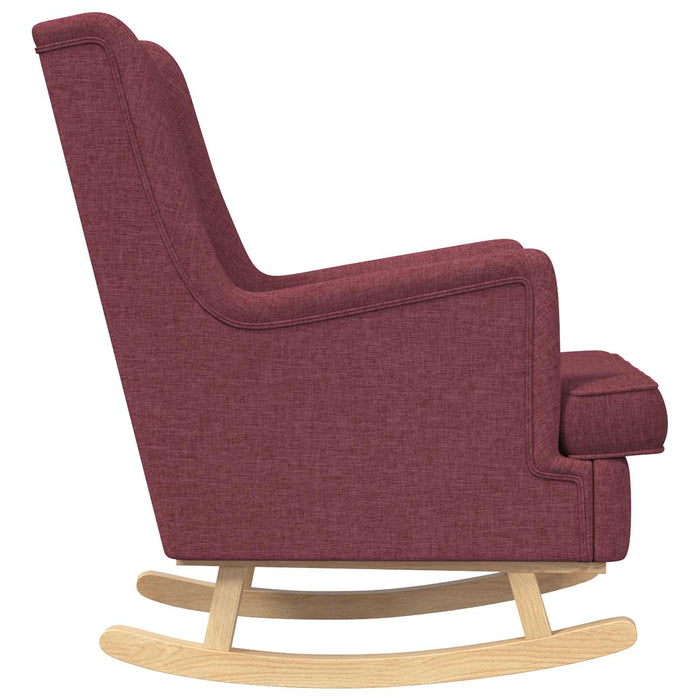 Scaun balansoar Roșu Vin 62 x 80 x 85 cm țesătură - WALTI WALTI