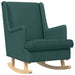 Scaun balansoar Verde închis 62 x 80 x 85 cm țesătură - WALTI WALTI