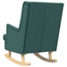 Scaun balansoar Verde închis 62 x 80 x 85 cm țesătură - WALTI WALTI