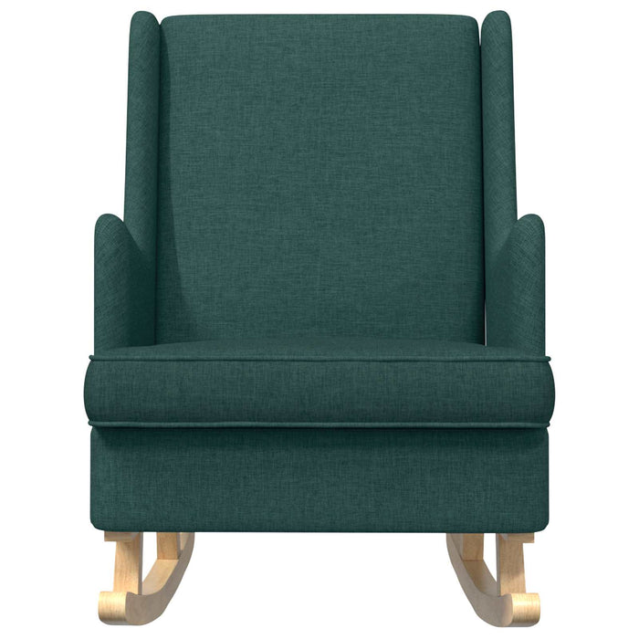 Scaun balansoar Verde închis 62 x 80 x 85 cm țesătură - WALTI WALTI