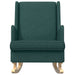 Scaun balansoar Verde închis 62 x 80 x 85 cm țesătură - WALTI WALTI