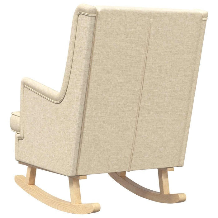 Scaun balansoar Crem 62 x 80 x 85 cm țesătură - WALTI WALTI
