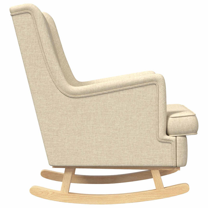 Scaun balansoar Crem 62 x 80 x 85 cm țesătură - WALTI WALTI