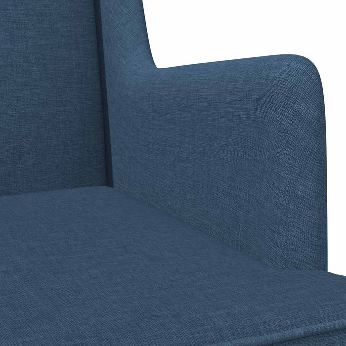 Scaun balansoar albastru 62 x 80 x 85 cm țesătură - WALTI WALTI