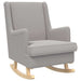 Scaun balansoar Gri deschis 62 x 80 x 85 cm Tarfă de oaie - WALTI WALTI