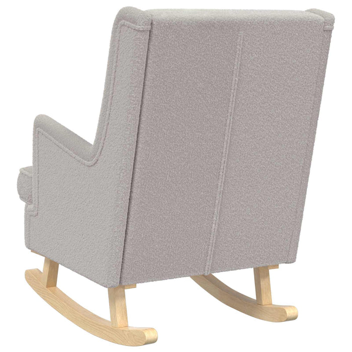 Scaun balansoar Gri deschis 62 x 80 x 85 cm Tarfă de oaie - WALTI WALTI