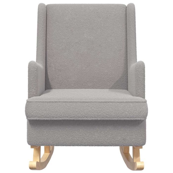 Scaun balansoar Gri deschis 62 x 80 x 85 cm Tarfă de oaie - WALTI WALTI