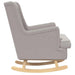 Scaun balansoar Gri deschis 62 x 80 x 85 cm Tarfă de oaie - WALTI WALTI