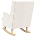 Scaun balansoar Crem 62 x 80 x 85 cm Tarfă de oaie - WALTI WALTI