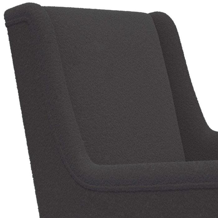 Scaun balansoar Gri închis 62 x 80 x 85 cm Tarfă de oaie - WALTI WALTI