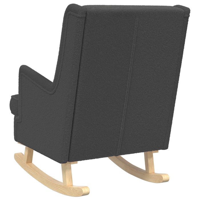 Scaun balansoar Gri închis 62 x 80 x 85 cm Tarfă de oaie - WALTI WALTI