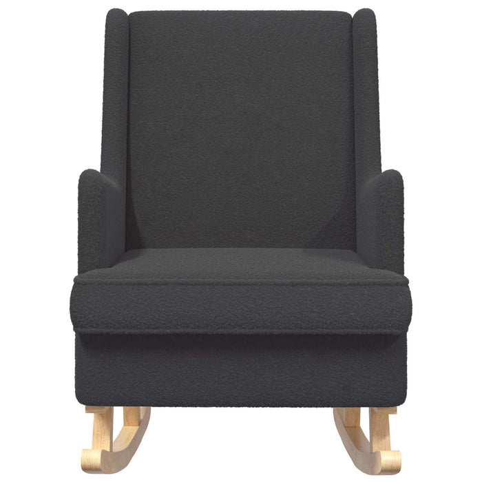 Scaun balansoar Gri închis 62 x 80 x 85 cm Tarfă de oaie - WALTI WALTI