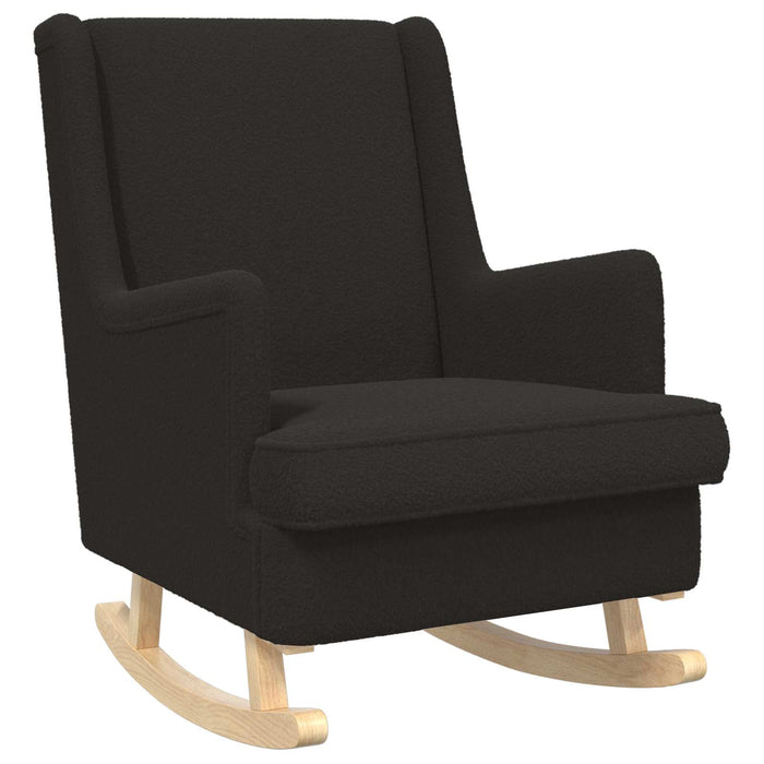 Scaun balansoar Negru 62 x 80 x 85 cm Tarfă de oaie - WALTI WALTI