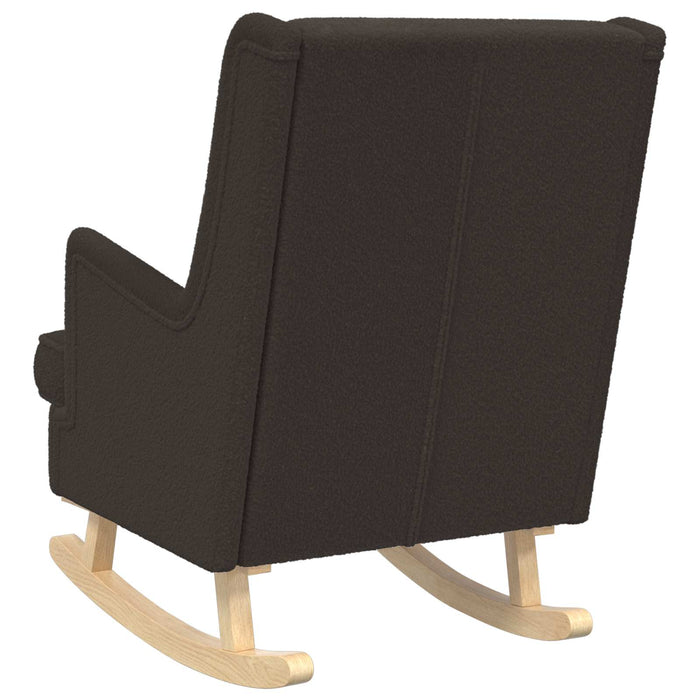 Scaun balansoar Negru 62 x 80 x 85 cm Tarfă de oaie - WALTI WALTI