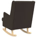 Scaun balansoar Negru 62 x 80 x 85 cm Tarfă de oaie - WALTI WALTI