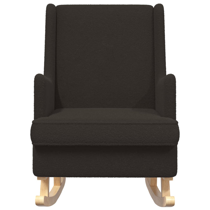 Scaun balansoar Negru 62 x 80 x 85 cm Tarfă de oaie - WALTI WALTI