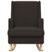 Scaun balansoar Negru 62 x 80 x 85 cm Tarfă de oaie - WALTI WALTI