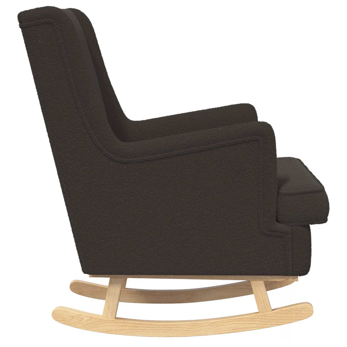 Scaun balansoar Negru 62 x 80 x 85 cm Tarfă de oaie - WALTI WALTI