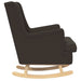 Scaun balansoar Negru 62 x 80 x 85 cm Tarfă de oaie - WALTI WALTI