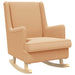 Scaun balansoar Bej 62 x 80 x 85 cm Tarfă de oaie - WALTI WALTI