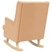 Scaun balansoar Bej 62 x 80 x 85 cm Tarfă de oaie - WALTI WALTI