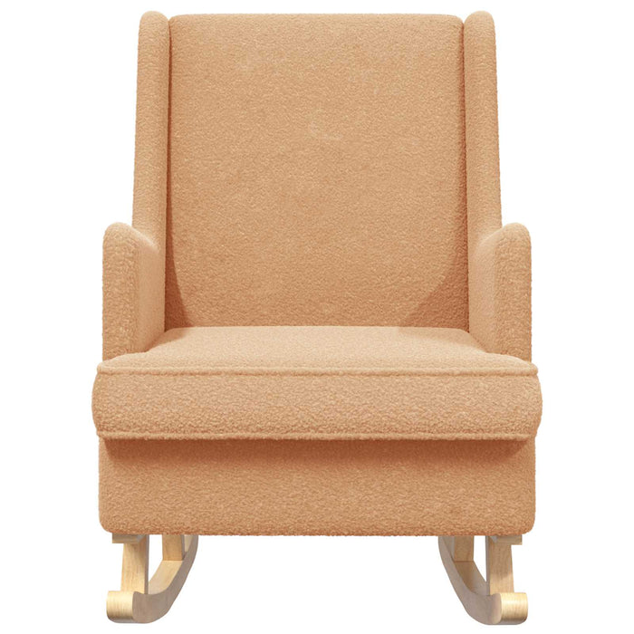 Scaun balansoar Bej 62 x 80 x 85 cm Tarfă de oaie - WALTI WALTI