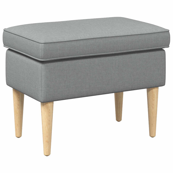 Taburet Gri deschis 55 x 35 x 41 cm Poliester - WALTI WALTI