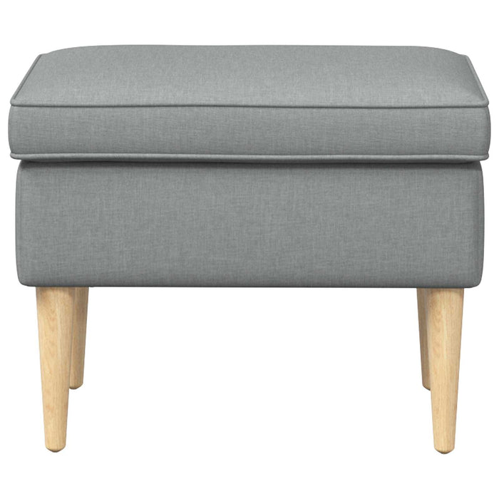 Taburet Gri deschis 55 x 35 x 41 cm Poliester - WALTI WALTI