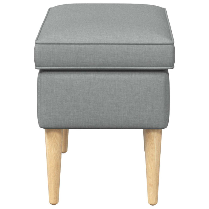 Taburet Gri deschis 55 x 35 x 41 cm Poliester - WALTI WALTI