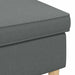 Taburet Gri închis 55 x 35 x 41 cm Poliester - WALTI WALTI
