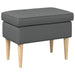 Taburet Gri închis 55 x 35 x 41 cm Poliester - WALTI WALTI