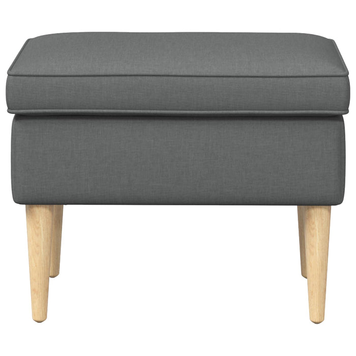 Taburet Gri închis 55 x 35 x 41 cm Poliester - WALTI WALTI