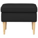 Taburet Negru 55 x 35 x 41 cm Poliester - WALTI WALTI
