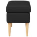 Taburet Negru 55 x 35 x 41 cm Poliester - WALTI WALTI