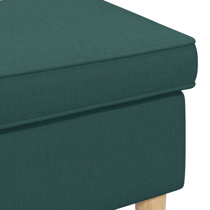 Taburet Verde închis 55 x 35 x 41 cm Poliester - WALTI WALTI
