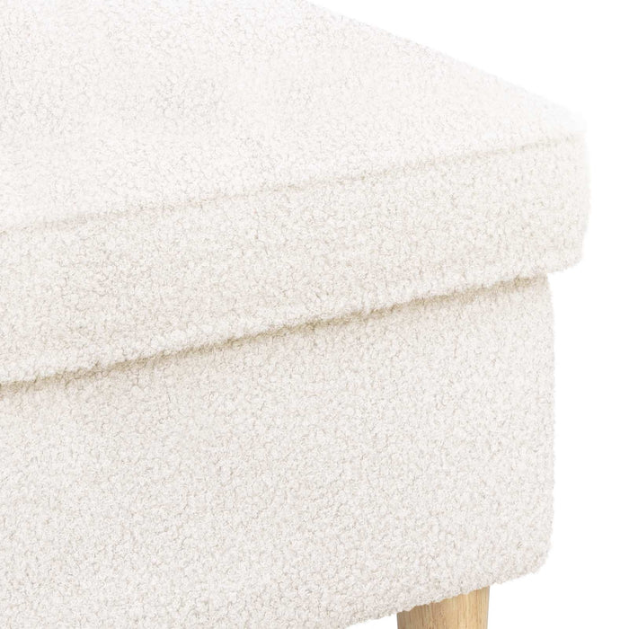 Taburet Crem 55 x 35 x 41 cm Bouclé - WALTI WALTI