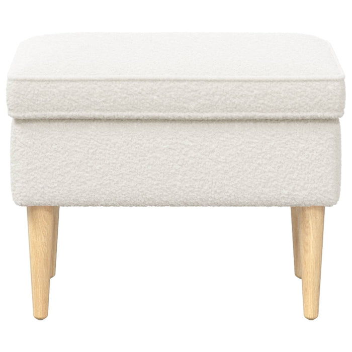 Taburet Crem 55 x 35 x 41 cm Bouclé - WALTI WALTI