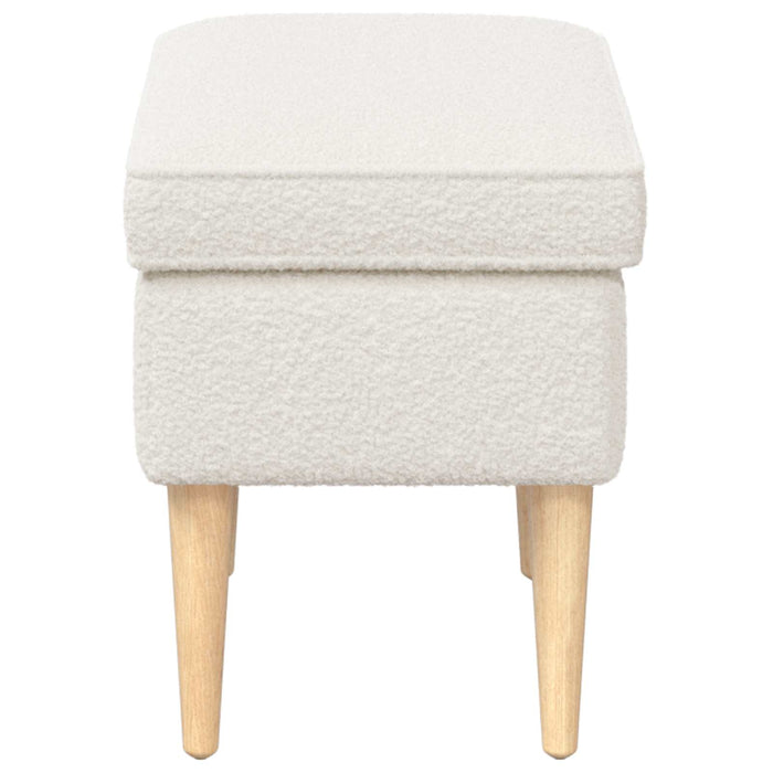Taburet Crem 55 x 35 x 41 cm Bouclé - WALTI WALTI