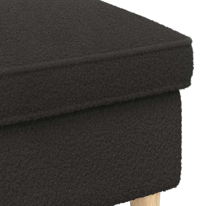 Taburet Negru 55 x 35 x 41 cm Bouclé - WALTI WALTI