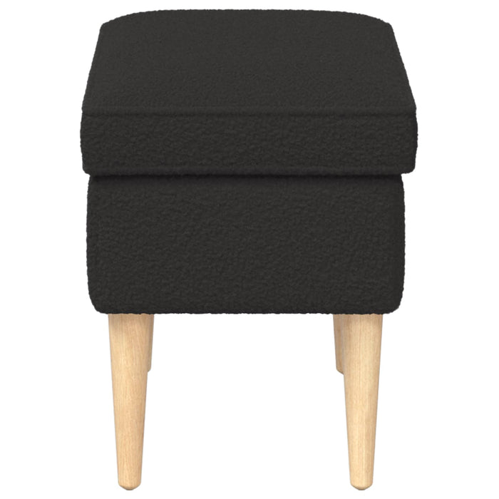 Taburet Negru 55 x 35 x 41 cm Bouclé - WALTI WALTI
