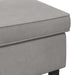 Taburet Gri deschis 55 x 35 x 41 cm Catifea - WALTI WALTI