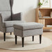 Taburet Gri deschis 55 x 35 x 41 cm Catifea - WALTI WALTI