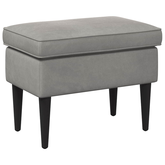 Taburet Gri deschis 55 x 35 x 41 cm Catifea - WALTI WALTI