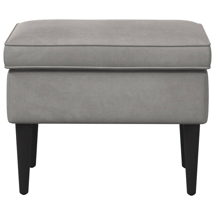 Taburet Gri deschis 55 x 35 x 41 cm Catifea - WALTI WALTI
